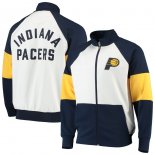 Indiana Pacers G-III Sports by Carl Banks NavyWhite Warm Up Colorblock Raglan Full-Zip Track Jacket