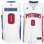 Maillot NBA Pas Cher Detroit Pistons Andre Drummond 0 Blanc