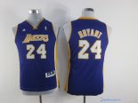 Maillot NBA Pas Cher Los Angeles Lakers Junior Kobe Bryant 24 Pourpre