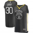 Golden State Warriors Stephen Curry Fanatics Branded Charcoal Fast Break Replica Player Jersey - Statement Edition