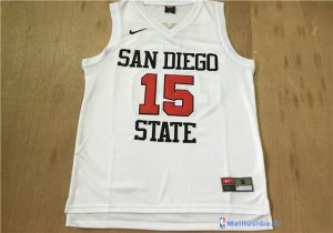 Maillot NCAA Pas Cher San Diego State Kawhi Leonard 15 Blanc