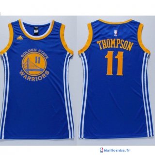 Maillot NBA Pas Cher Golden State Warriors Femme Klay Thompson 11 Bleu