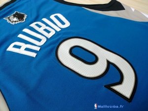 Maillot NBA Pas Cher Minnesota Timberwolves Ricky Rubio 9 Bleu