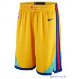 Pantalon NBA Pas Cher Golden State Warriors Jaune Ville