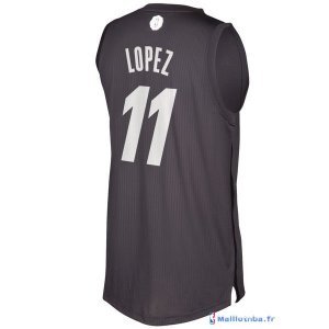 Maillot NBA Pas Cher Noël Brooklyn Nets Brook Lopez 11 Noir