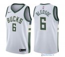 Maillot NBA Pas Cher Milwaukee Bucks Eric Bledsoe 6 Blanc Association 2017/18