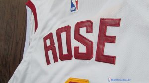 Maillot NBA Pas Cher Cleveland Cavaliers Derrick Rose 1 Blanc 2017/18