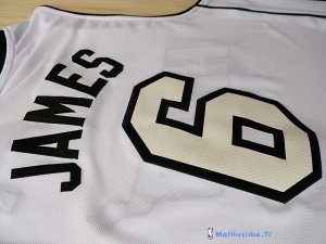 Maillot NBA Pas Cher Miami Heat LeBron James 6 Blanc