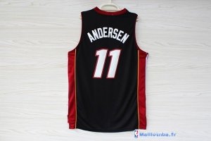 Maillot NBA Pas Cher Miami Heat Chris Andersen 11 Noir Rouge