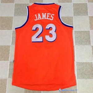 Maillot NBA Pas Cher Cleveland Cavaliers LeBron James 23 Orange