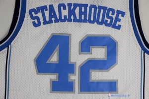 Maillot NCAA Pas Cher North Carolina Jerry Stackhouse 42 Blanc