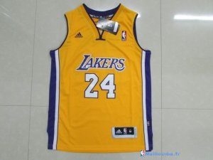 Maillot NBA Pas Cher Los Angeles Lakers Junior Kobe Bryant 24 Jaune