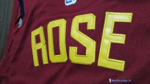 Maillot NBA Pas Cher Cleveland Cavaliers Derrick Rose 1 Rouge 2017/18