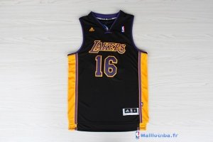 Maillot NBA Pas Cher Los Angeles Lakers Pau Gasol 16 Noir