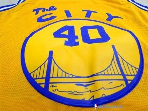 Maillot NBA Pas Cher Golden State Warriors Harrison Barnes 40 Jaune