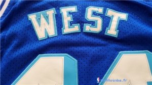 Maillot NBA Pas Cher Los Angeles Lakers Jerry West 44 Bleu
