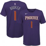 Phoenix Suns Devin Booker Nike Purple Name & Number T-Shirt