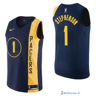 Maillot NBA Pas Cher Indiana Pacers Lance Stephenson 1 Nike Marine Ville 2017/18