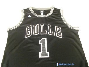 Maillot NBA Pas Cher Chicago Bulls Derrick Rose 1 Noir