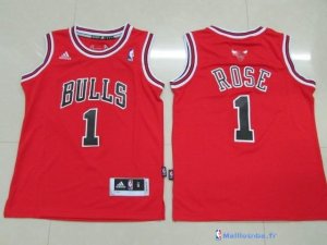 Maillot NBA Pas Cher Chicago Bulls Junior Derrick Rose 1 Rouge