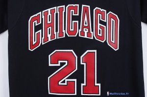 Maillot NBA Pas Cher Chicago Bulls Jimmy Butler 21 Noir MC