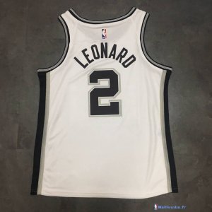 Maillot NBA Pas Cher San Antonio Spurs Kawhi Leonard 2 Blanc Association 2017/18