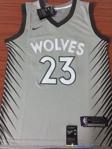 Maillot NBA Pas Cher Minnesota Timberwolves Jimmy Butler 23 Nike Gris Ville 2017/18