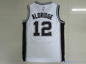 Maillot NBA Pas Cher San Antonio Spurs LaMarcus Aldridge 12 Blanc