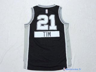 Maillot NBA Pas Cher San Antonio Spurs Junior Tim 21 Noir