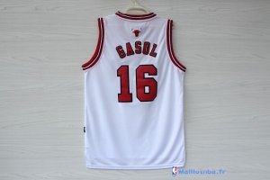 Maillot NBA Pas Cher Chicago Bulls Pau Gasol 16 Blanc