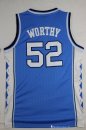 Maillot NCAA Pas Cher North Carolina James Worthy 52 Bleu