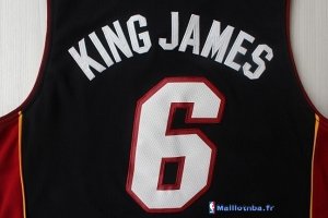 Maillot NBA Pas Cher Miami Heat King James 6 Noir