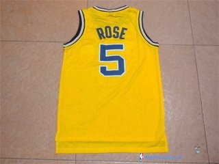 Maillot NCAA Pas Cher Michigan Jalen Rose 5 Orange