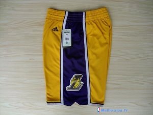 Pantalon NBA Pas Cher Los Angeles Lakers Jaune 01