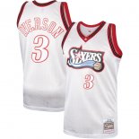 Allen Iverson Philadelphia 76ers Mitchell & Ness Hardwood Classics Platinum Swingman Jersey