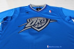 Maillot NBA Pas Cher Noël Oklahoma City Thunder Westbrook 0 Bleu 01