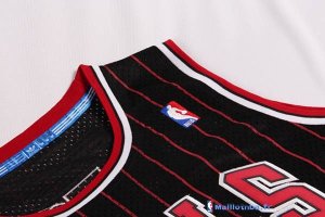 Maillot NBA Pas Cher Chicago Bulls Dennis Rodman 91 Noir Bande