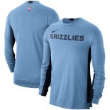 Memphis Grizzlies Nike Light Blue Long Sleeve Performance Shooting Shirt