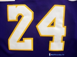 Maillot NBA Pas Cher Los Angeles Lakers Kobe Bryant 24 Pourpre