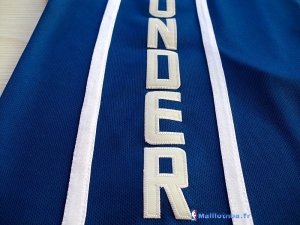 Maillot NBA Pas Cher Oklahoma City Thunder Russell Westbrook 0 Retro Bleu