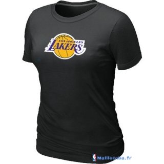 T-Shirt NBA Pas Cher Femme Los Angeles Lakers Noir