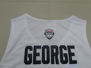 Maillot NBA Pas Cher USA 2016 Paul George 13 Blanc