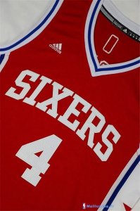 Maillot NBA Pas Cher Philadelphia Sixers Nerlens Noel 4 Rouge