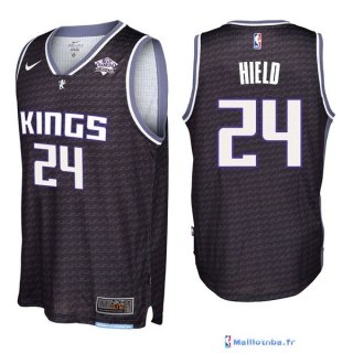 Maillot NBA Pas Cher Sacramento Kings Buddy Hield 24 Noir 2017/18