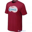 T-Shirt NBA Pas Cher Los Angeles Clippers Bordeaux