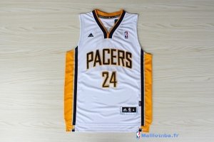 Maillot NBA Pas Cher Indiana Pacers Paul George 24 Blanc