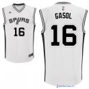 Maillot NBA Pas Cher San Antonio Spurs Pau Gasol 16 Blanc