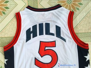 Maillot NBA Pas Cher USA 1996 Grant Hill 5 Blanc