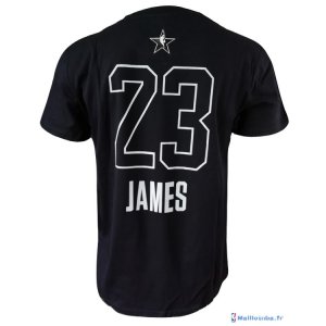 Maillot Manche Courte All Star 2018 LeBron James 23 Noir