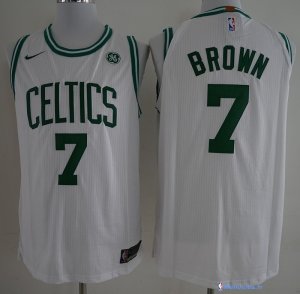 Maillot NBA Pas Cher Boston Celtics Jaylen Brown 7 Blanc 2017/18